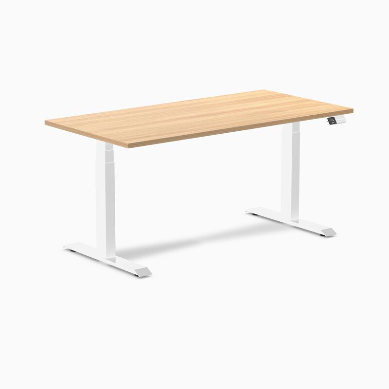 Desky Dual Laminate Sit Stand Desk image number 0