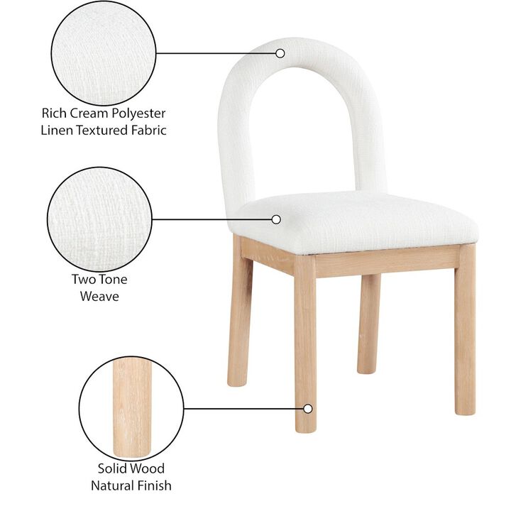 Meridian Furniture Conrad Linen Textured Fabric Dining Chair