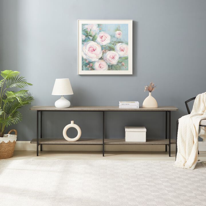 Celine Gray Low Console Table