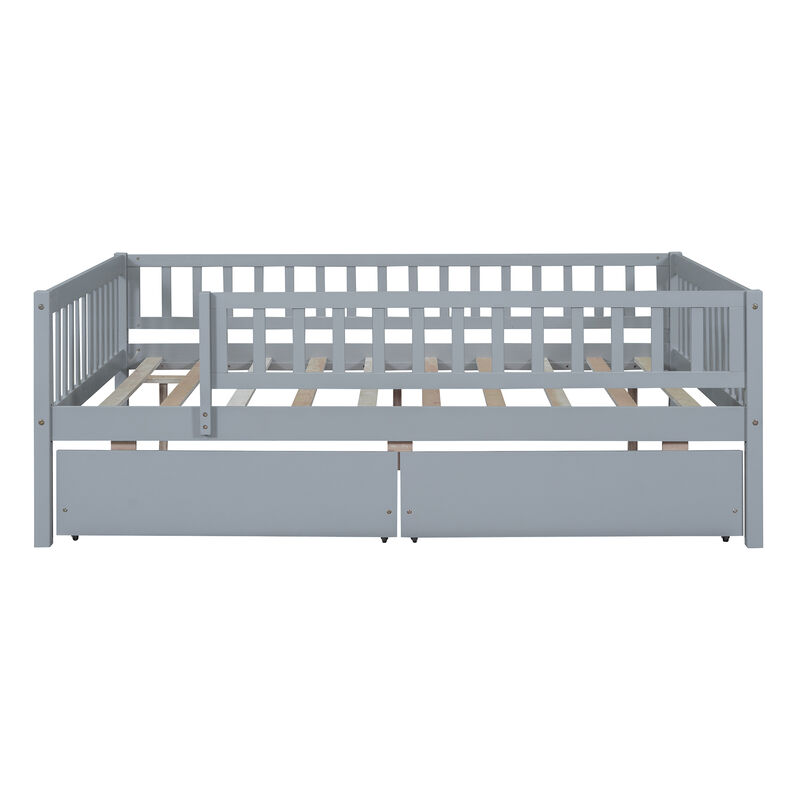 Whisen Multi-functional Design Wood Daybed with Two Drawers image number 0
