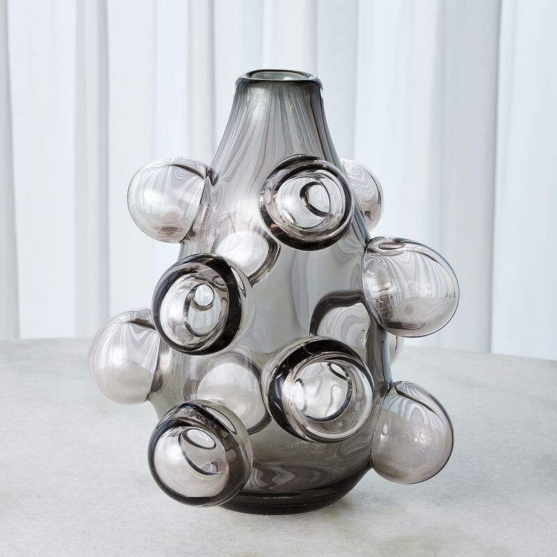 Bubbled Vase Large Grey