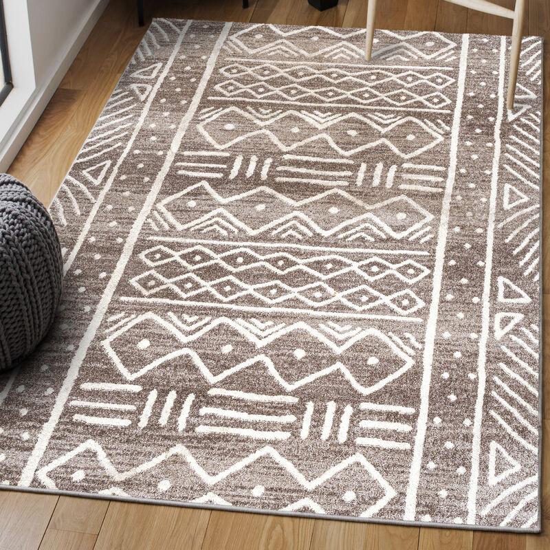 Amanar Tribal Geometric Area Rug