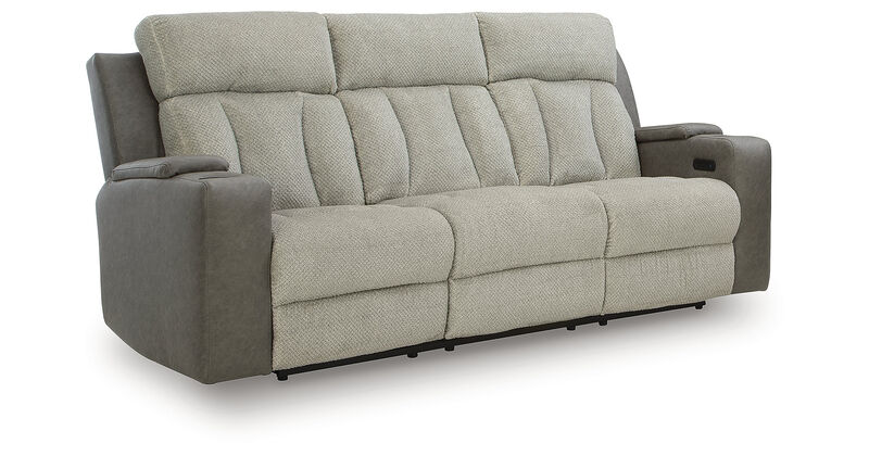 Stately Check Power Reclining Sofa image number 0