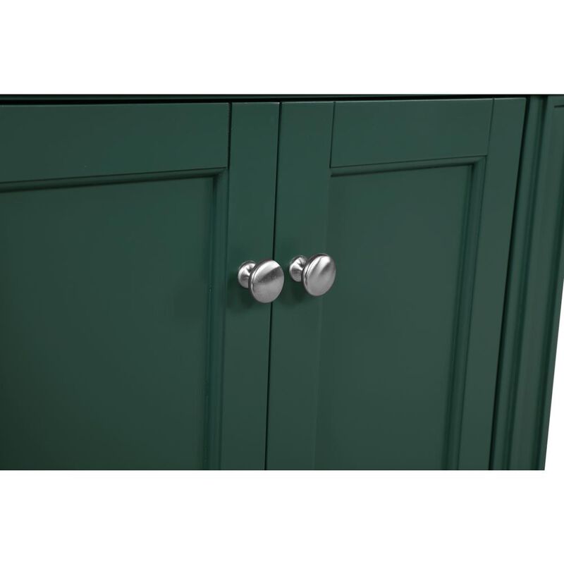 Elegant Kitchen and Bath 60 inch double bathroom vanity in green