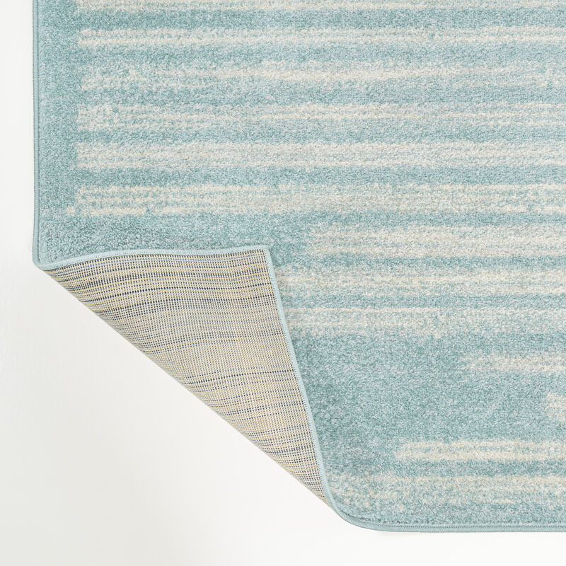 Khalil Modern Berber Stripe Area Rug