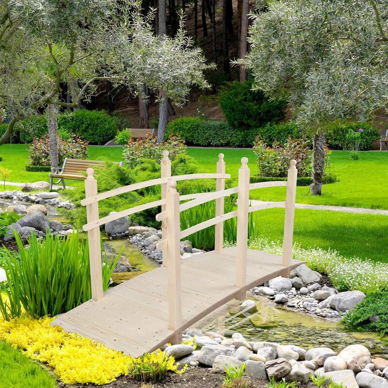 Outdoor Garden Bridge for Creating a Scenic Pathway and Adding Elegance to Your Garden or Landscape image number 1