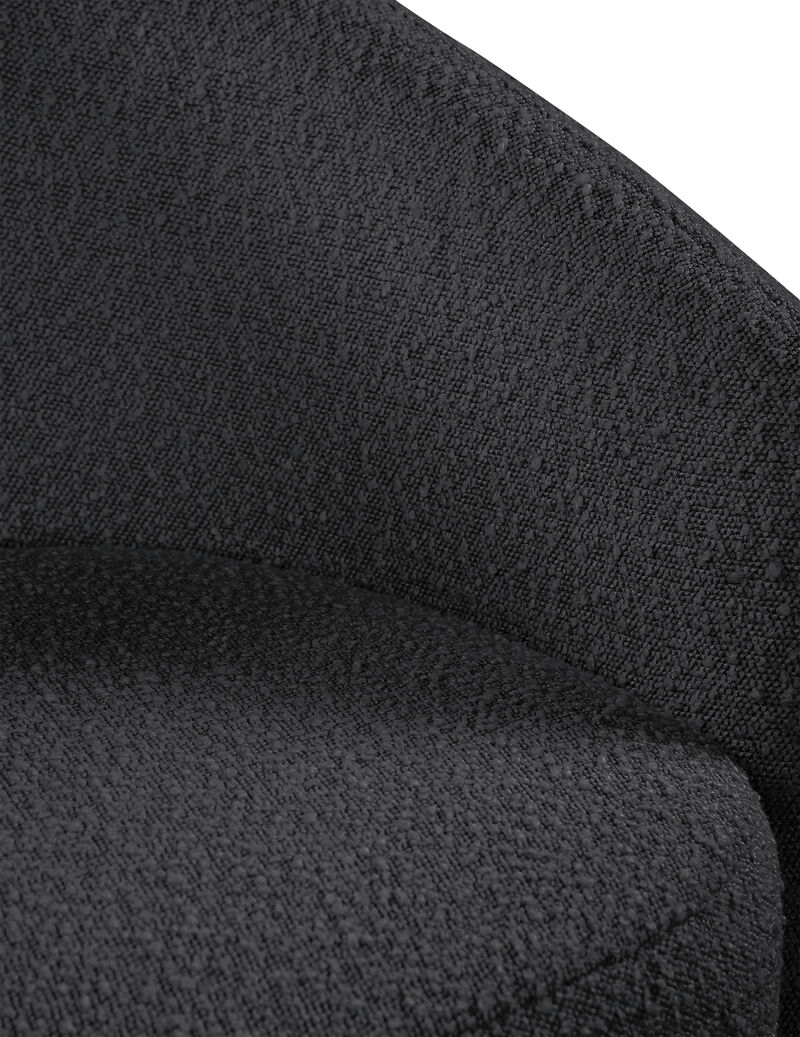Meridian Furniture Acadia Black Boucle Fabric Accent Chair image number 5