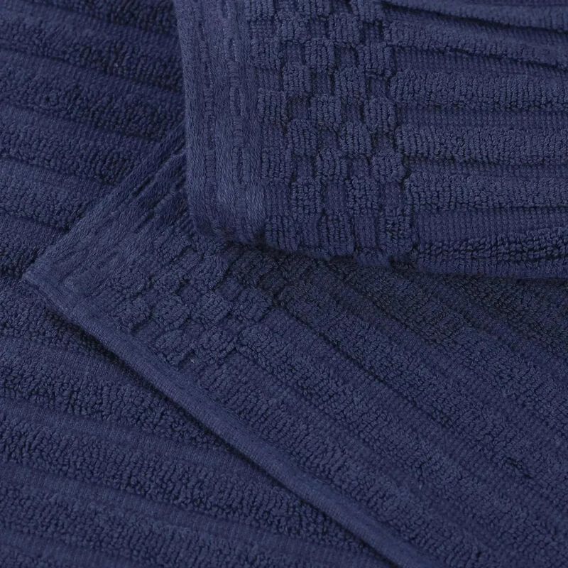 2-Piece Cotton Ribbed Bath Towel Set &ndash; Plush and Quick-Dry image number 3
