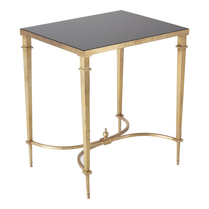 French Square Leg Table-Brass