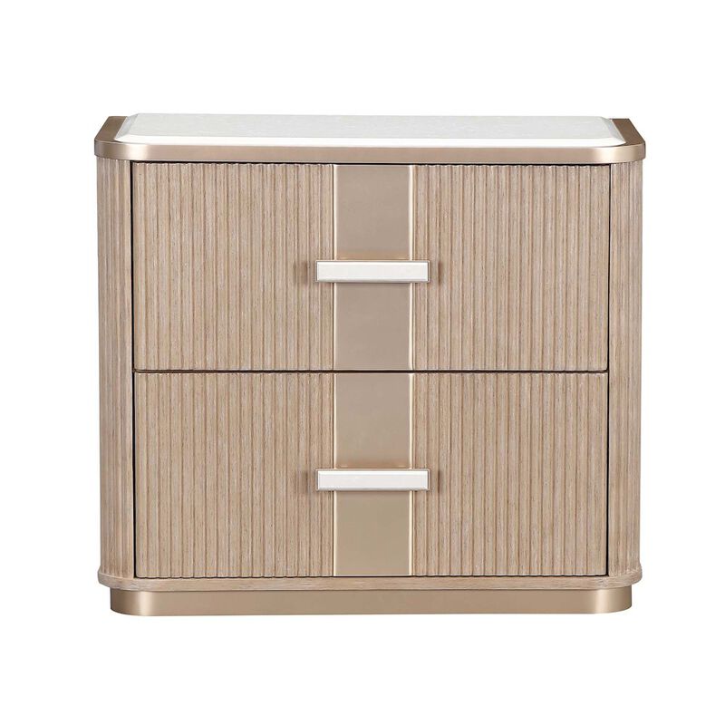 West Kensington 2-Drawer Nightstand - Sea Salt Caramel image number 1