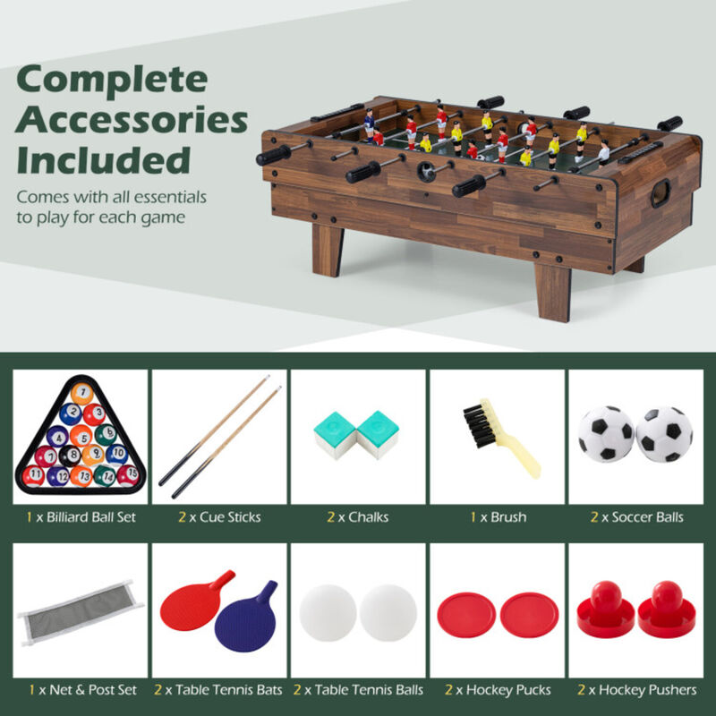 4-in-1 Multi Game Table, Billiards and More image number 8