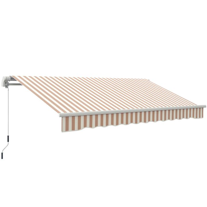 Hivvago Space-Saving Retractable Awning for Patio or Deck