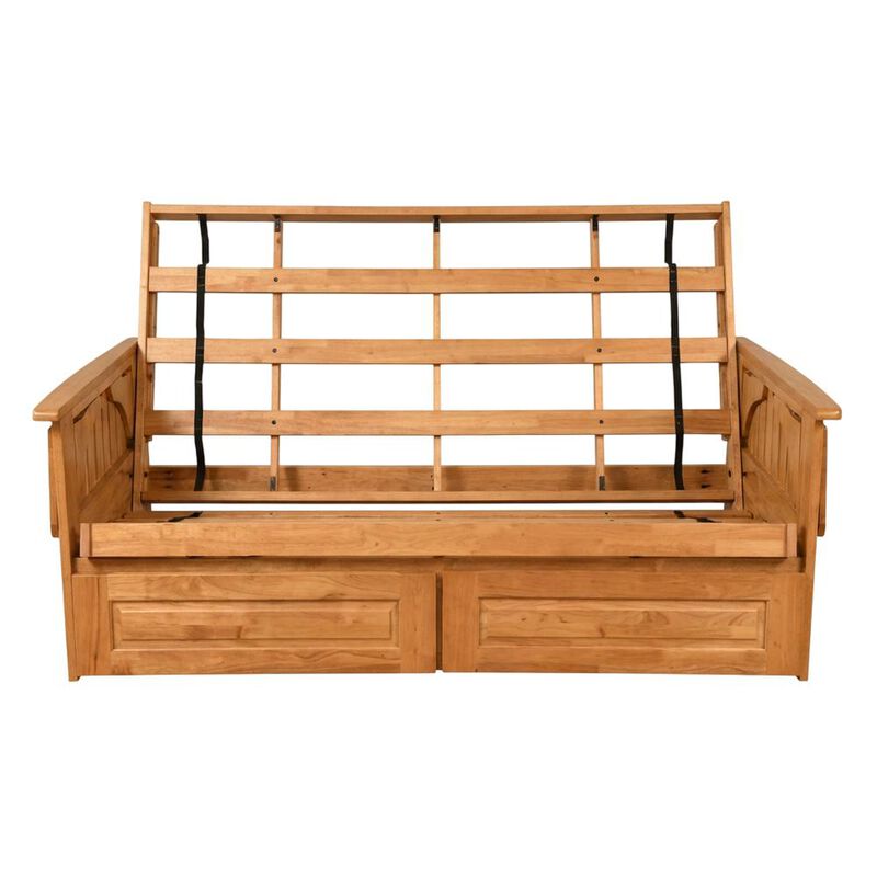 Phoenix Frame Queen-Butternut Finish-Frame only-Storage Drawers image number 0