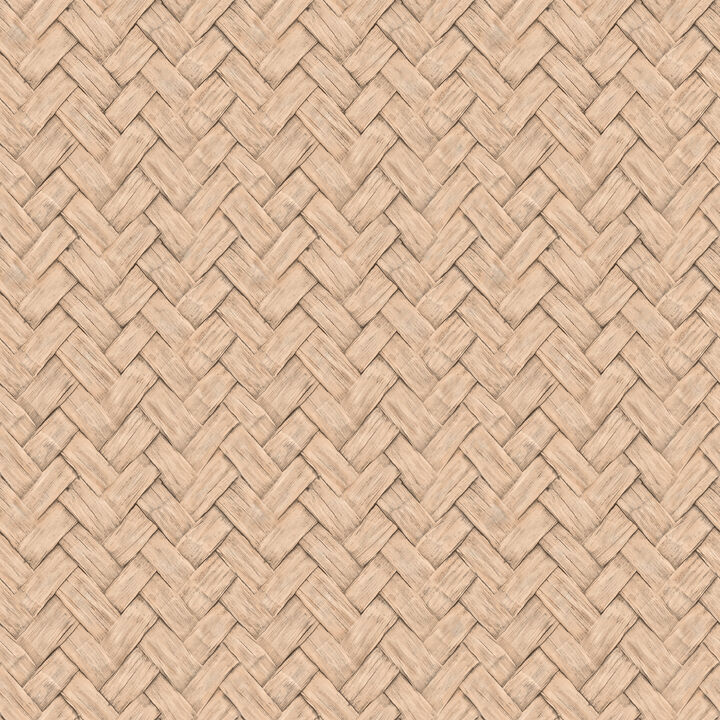 Faux Natural Weave Wallpaper