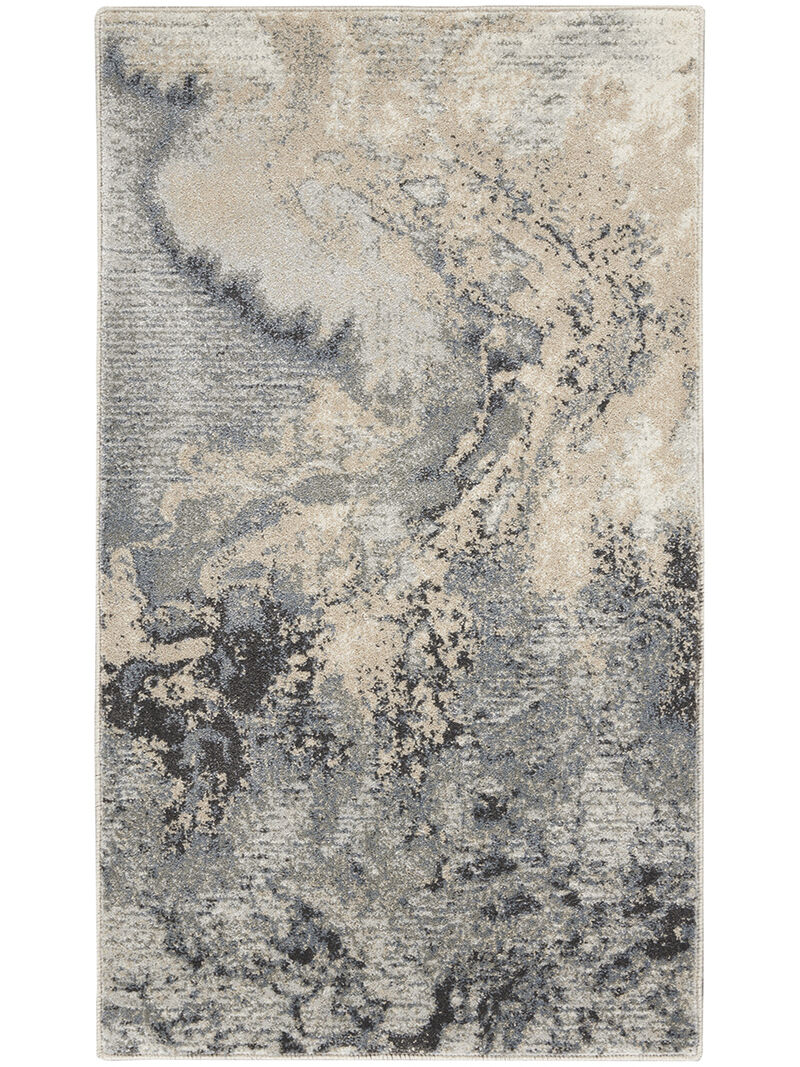 Maxell MAE08 Gray 3'10" x Round Rug