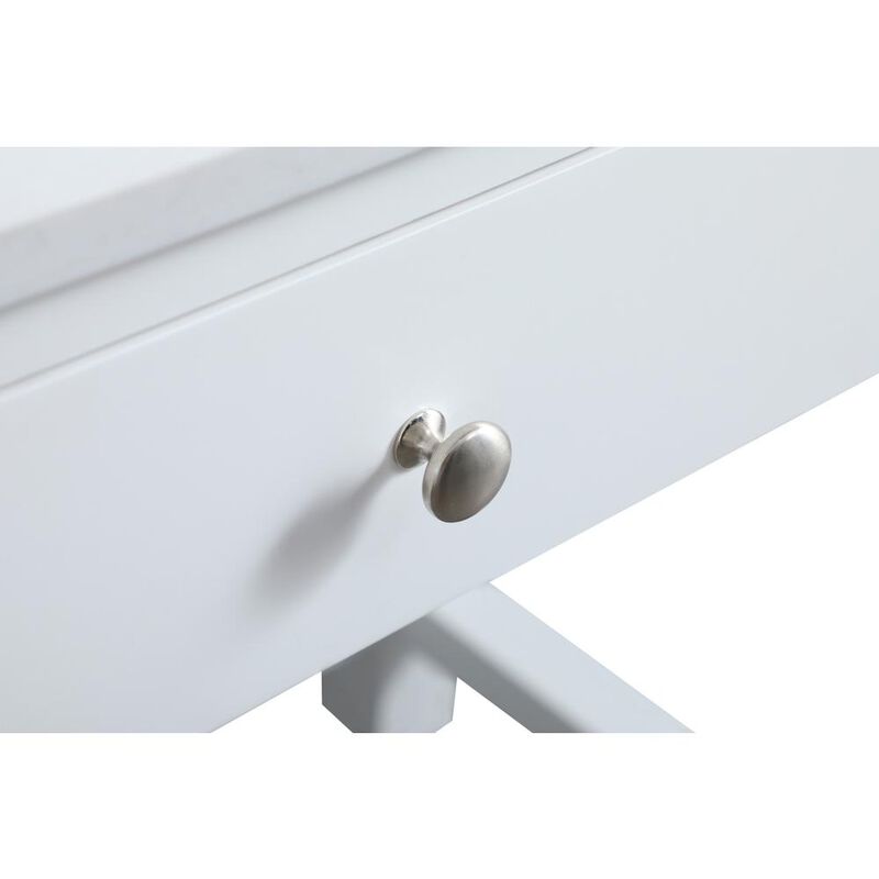 Elegant Kitchen and Bath 42 Inch ADA Compliant Bathroom Vanity In White