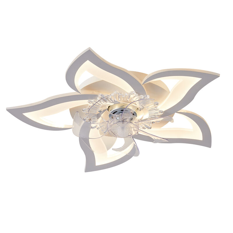 27In Ceiling Fan With Lights Remote Contro Dimmable Led, 6 Gear Wind Speed Fan Light image number 0