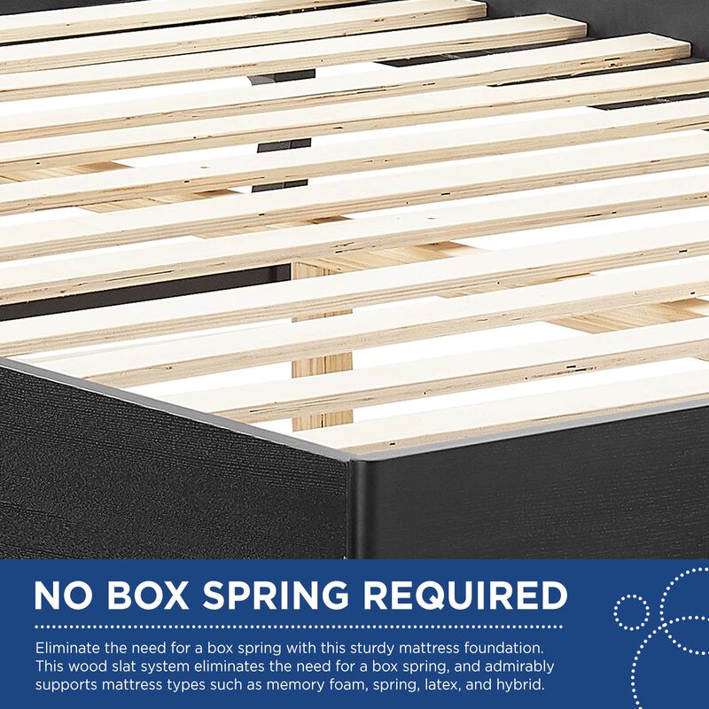 Modway - Sierra Cane and Wood Full Platform Bed with Angular Legs image number 6