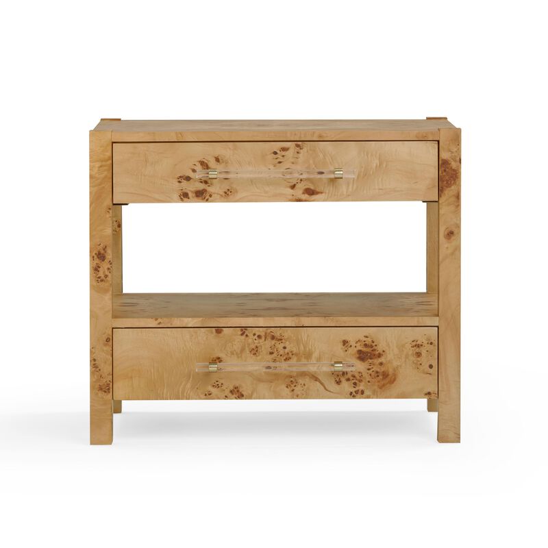 Brandyss Honey Burl Nightstand image number 2
