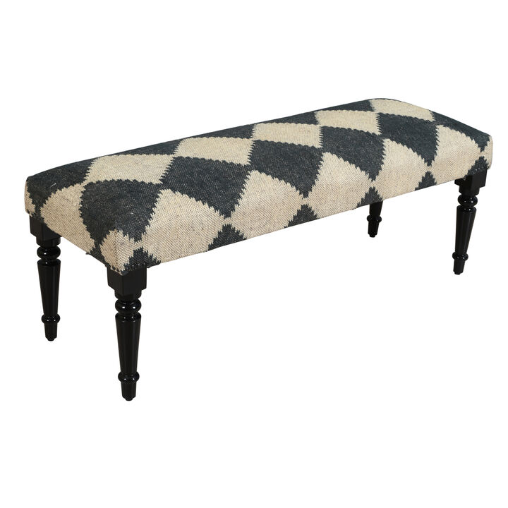 Thomas Checkered Accent Bench