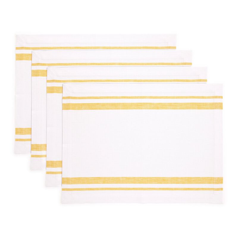 Linen Placemats - French Stripe image number 0