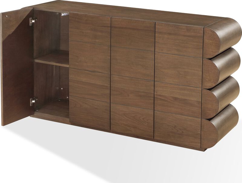 Mataranka Four Door Walnut Sideboard in Bistre image number 1