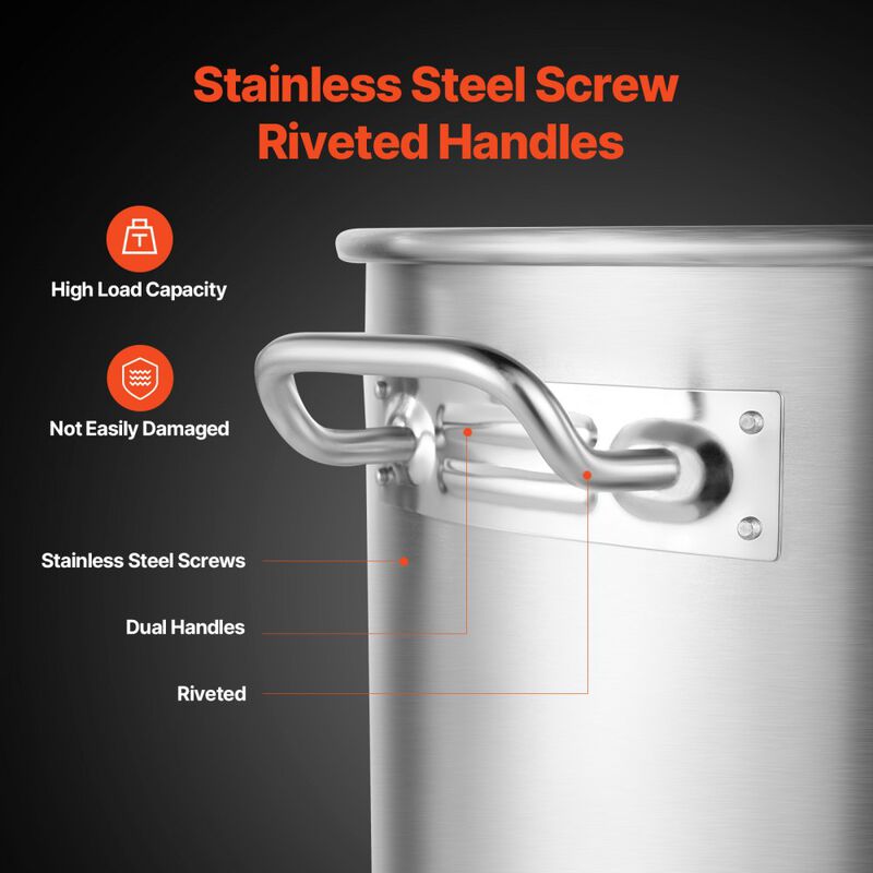 Stainless Steel Stock Pot with Basket and Lid, Heavy Duty Commercial Cooking Pot image number 4