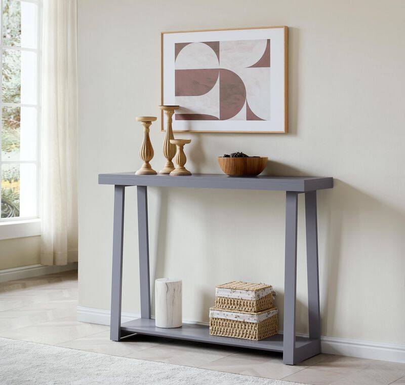 Kings Brand Furniture Emma Narrow Console Table with Lower Shelf Perfect for Sofa Table