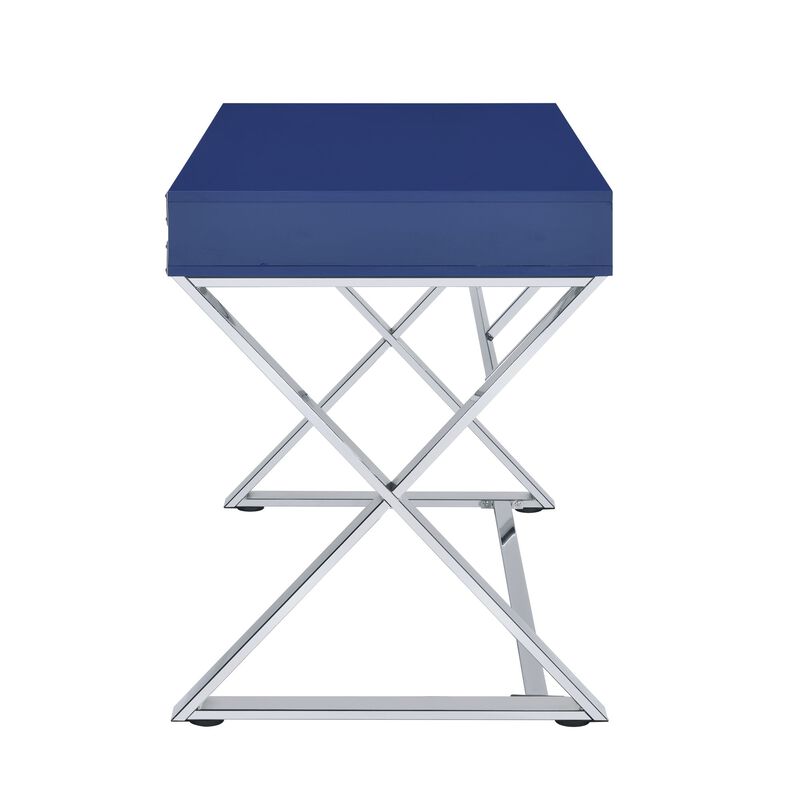 Estelle Desk in Glossy Blue