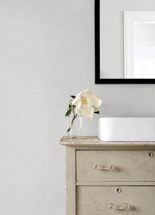 Crushed Capiz Ivory Textured Wallpaper