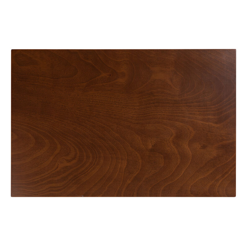 Baxton Studio Eveline Modern Brown Finished Wood 43-Inch Dining Table.