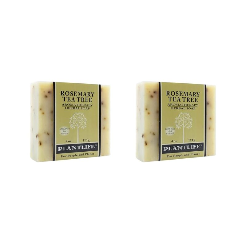 Plantlife Bar Soap - Rosemary Tea Tree 2 Pack image number 2