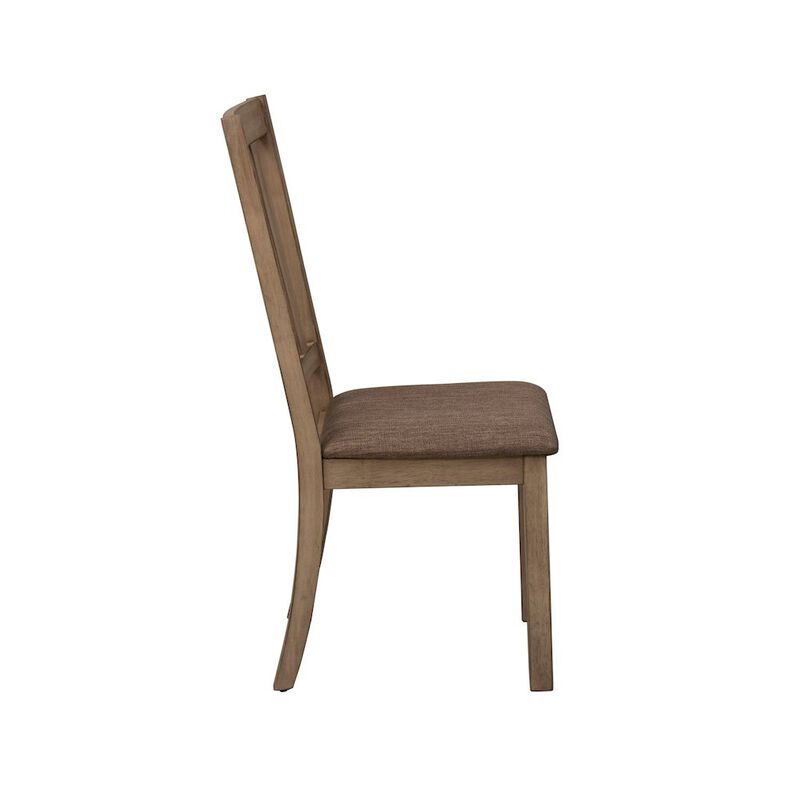 Liberty Furniture Sun Valley Slat Back Side Chair (RTA)-Set of 2 in Sandstone image number 2