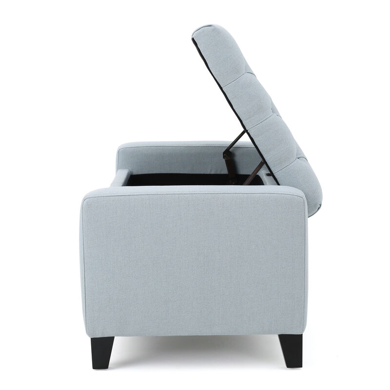 Merax Fabric Upholstered Storage Ottoman for Living Room, Bedroom