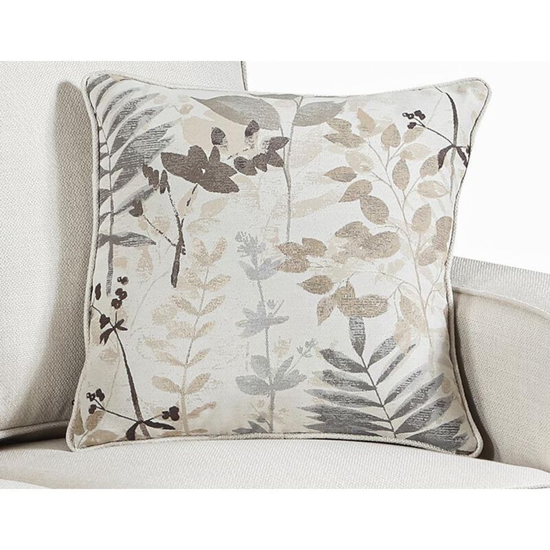 American Furniture Classics Living Room Relay Linen Sofa with Two Throw Pillows