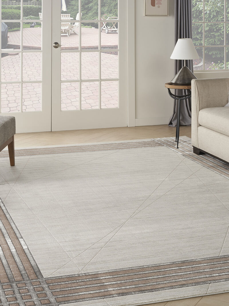 Desire DSR01 Ivory/Silver 9' x 12' Rug