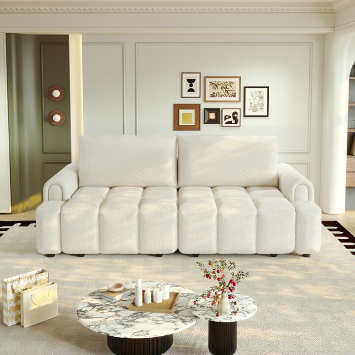 Rerjeb Teddy 3-in-1 Convertible Sleeper Sofa Bed