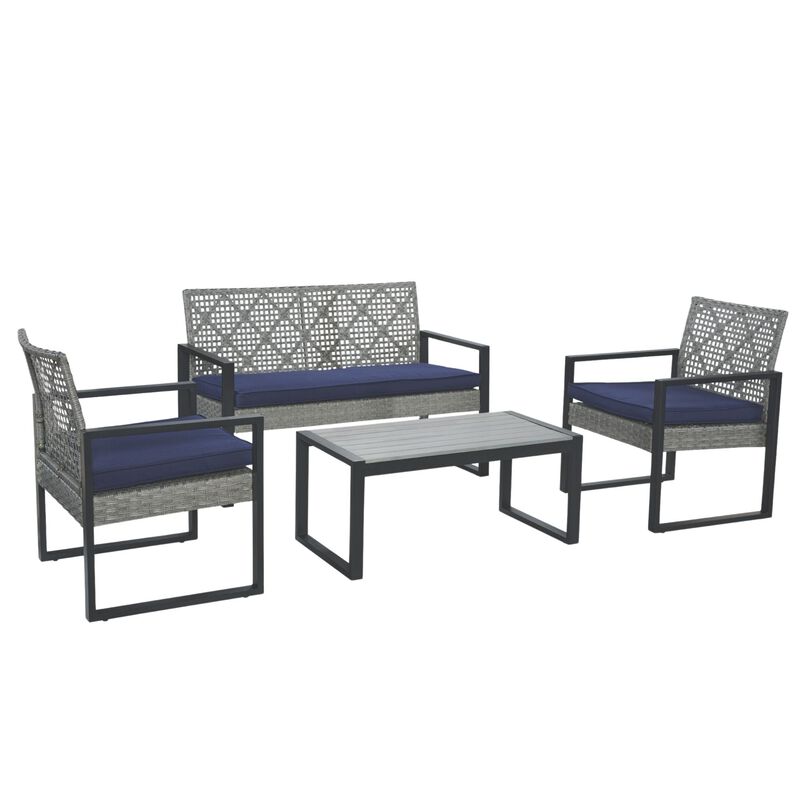 TATEUS 4 Piece Patio Seating Set image number 0