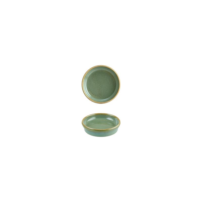 Sage dia.4" h:1" 1 oz. Round Green Vitrified Bowl (Set of 4) image number 3