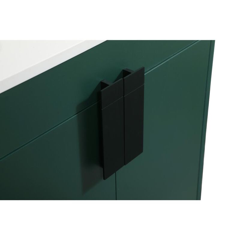 Elegant Kitchen and Bath 24 inch Single bathroom vanity in green