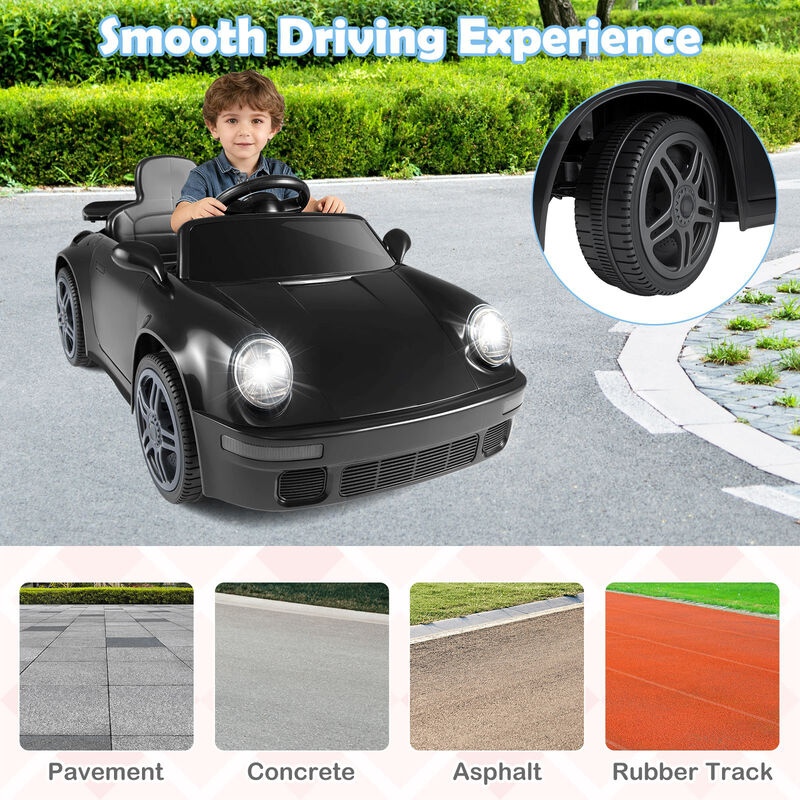 12V Kids Electric Ride On Toy Car with Music and Remote Control for Outdoor Use image number 4