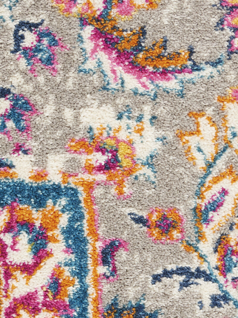 Passion PSN22 Gray/Multicolor 2'2" x 7'6" Rug image number 6