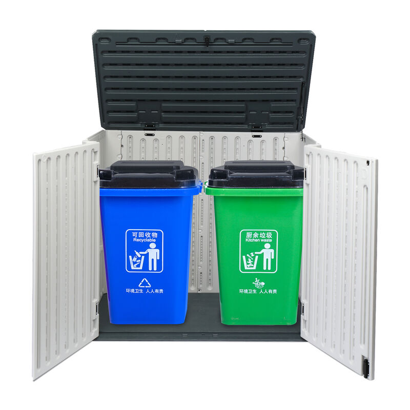 260-Gallon Heavy-Duty Resin Deck Box for Backyard & Poolside Storage image number 5