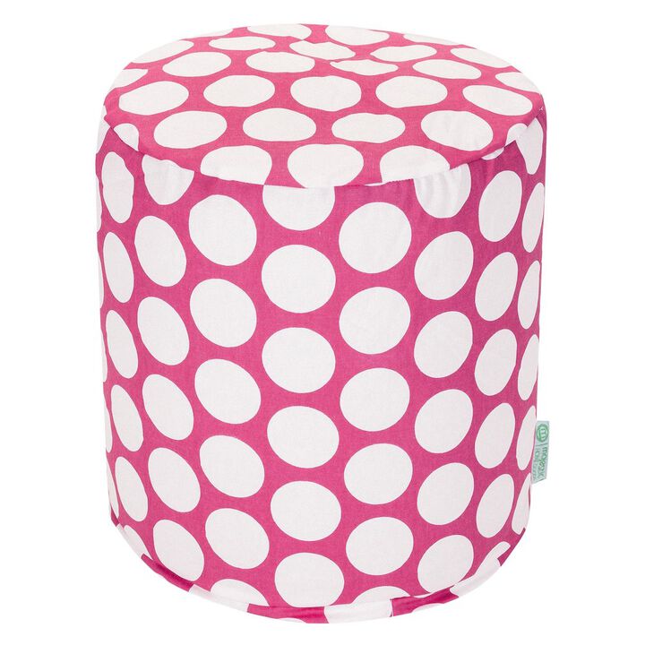 Majestic Home Goods Pouf Polka Dot (Large) Hot Pink