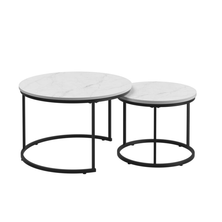Winpis 2-Piece Nesting Coffee Table Set