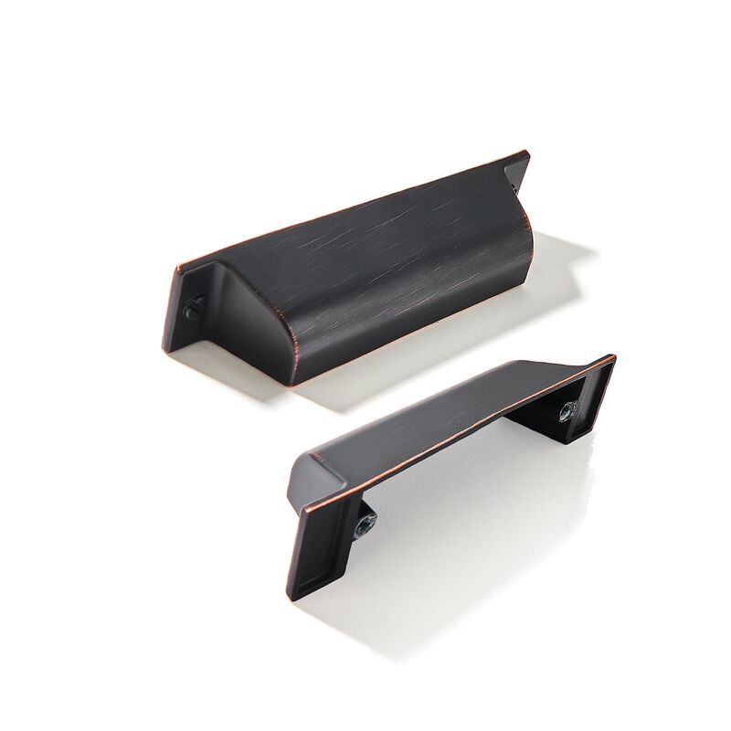 ZAUYX 5 Pack 3 Inch Center to Center Oil Rubbed Bronze Cabinet Cup Pulls Drawer Pulls Kitchen Hardware Channing Cup Pulls Drawer