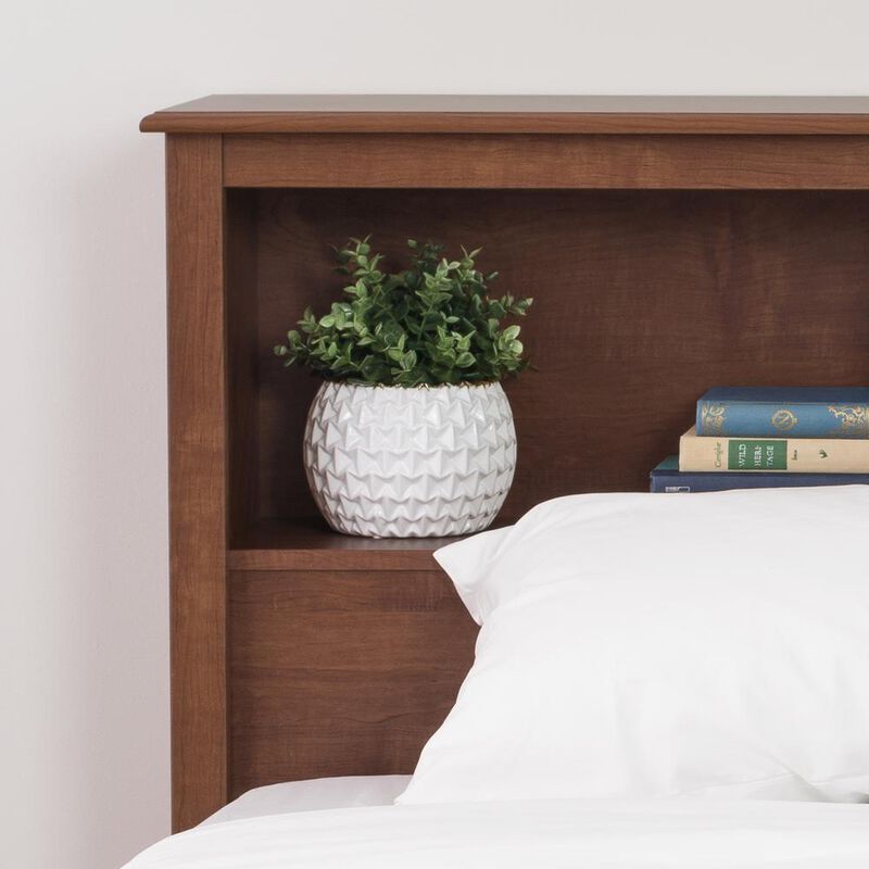 Prepac Cherry King Bookcase Headboard