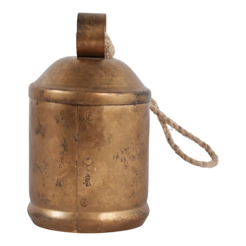 6" 22 Oz Cinnamon Bell Candle, Gold image number 2