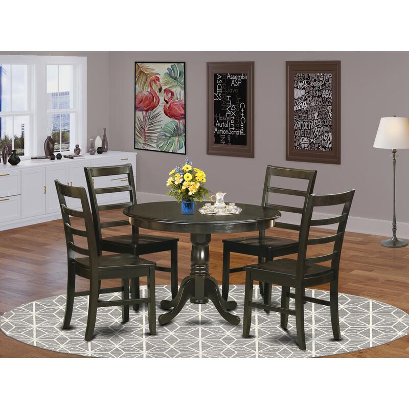 5 PC small Kitchen Table set-Kitchen Table and 4 Dinette Chairs.