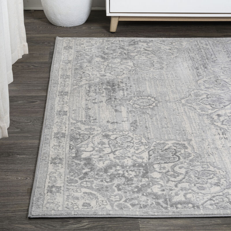 Modern Persian Vintage Moroccan Medallion Area Rug